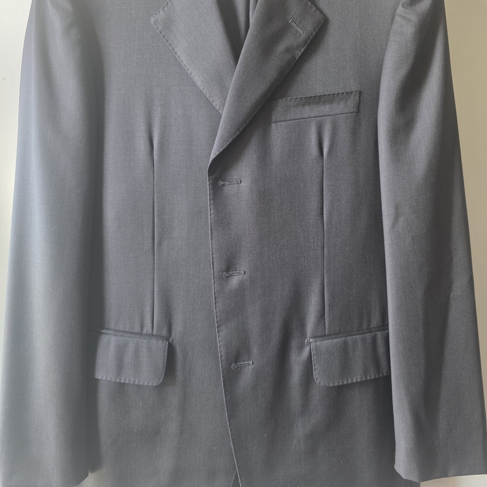 Italian Made Super 120s Wool Suit 40R Worn Once Hand Tailored